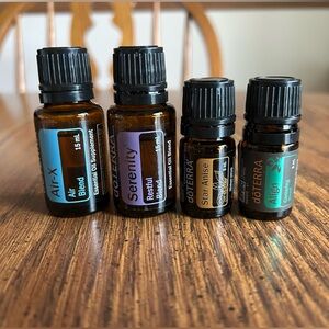 4 Doterra Oils. AirX, Serenity, Star Anise and Align. Exp 2022-25